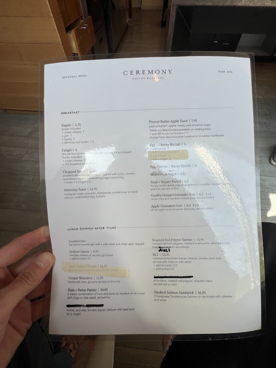 Ceremony Coffee Roasters - Mt. Vernon Menu - Image 4